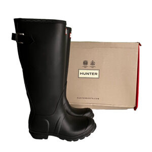 Hunter NEW Women's Tall Adjustable Black Boot Size 6 #250838